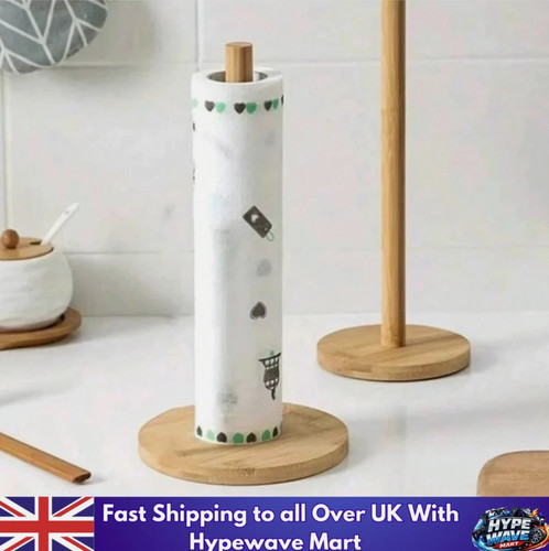 Wooden roll paper towel holder - roll,