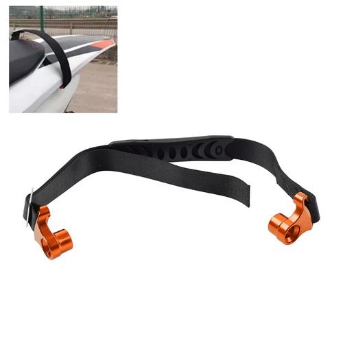 Orange pillion seat - seat,