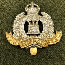 British Army Cap Badge - Suffolk Regiment