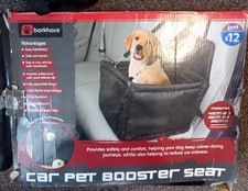 BARKHAUS CAR PET BOOSTER SEAT SAFE SECURE  40cmWx35cmDx30cmH Dog /Cat
