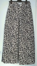 ZARA WIDE LEG ANIMAL PRINT JEANS, SIZE 8 (EUR 36)