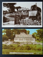Leicestershire NEWTOWN LINFORD 2 x JOHNSCLIFFE GUEST HOUSE - Old RP Postcard