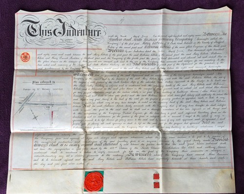 1887 vellum indenture lnwr - 1887,