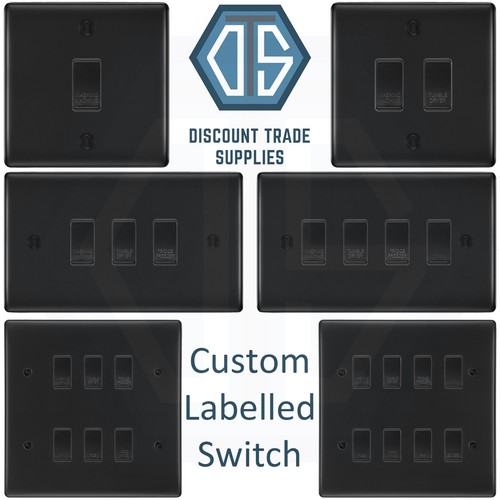 Matt black custom labelled - bg,
