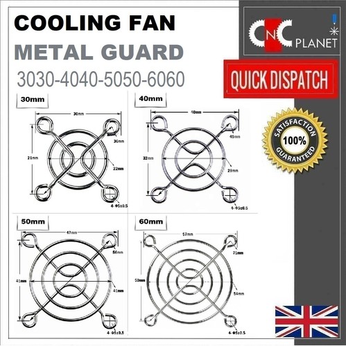 Cooling fan metal guard mesh - metal,