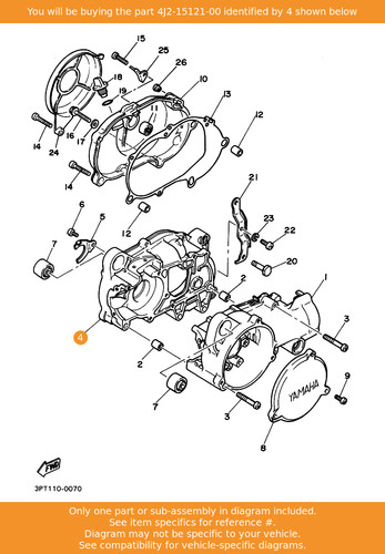 Yamaha crankcase - crankcase, 2