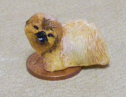 Dolls house resin brown - house,