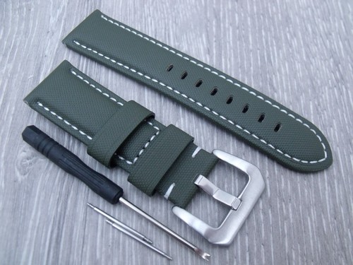 24mm panerai luminor - 24mm, green