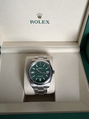 Rolex oyster perpetual - oyster, green