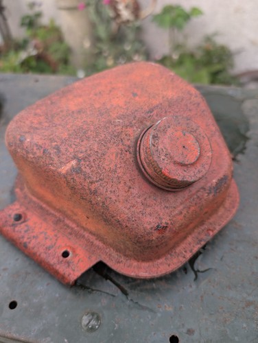 Vintage metal fuel tank petrol - fuel,