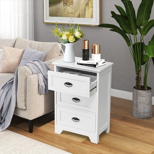 Wood drawer bedside - wood,