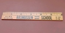 Vintage 6" Advert Wooden Ruler