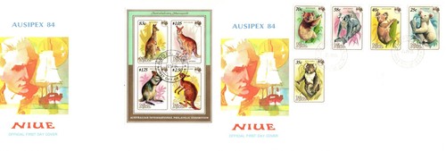 Niue 1984 ausipex stamp - niue,