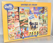 GIBSONS VINTAGE WALLS ICE CREAM 1000 PIECE JIGSAW PUZZLE