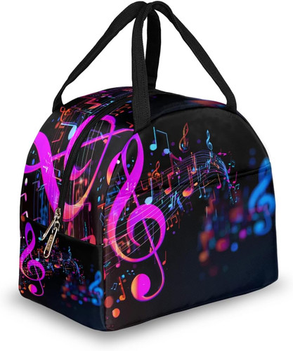Lunch bag abstract music note - lunch,