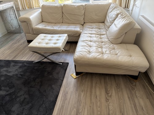 White leather shape - shape, corner