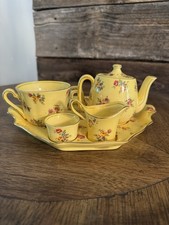 Royal Winton Grimwades CHINTZ c1930s BREAKFAST TRAY Full Tea Pot Set. Gold Leaf.