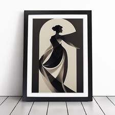Art Deco Woman Portrait Framed