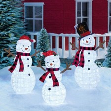 Snowman Family Set of 3 with
