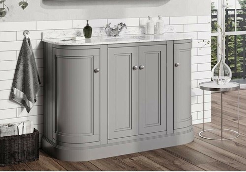1200mm traditional curved grey - 1200mm,