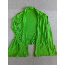 Lilly Pulitzer Women XS Pure Pima Cotton Comfort  Apple Green Cardigan Blouse