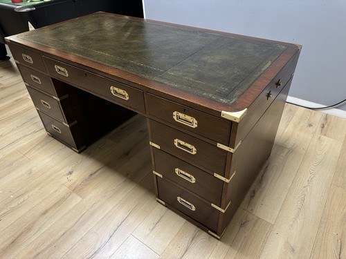 Antique captains campaign desk - campaign,