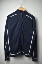 Nigel Hall Navy Zip Up Jacket Size L Men Cotton Knit Track Top Retro