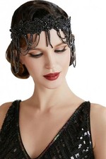 BABEYOND 1920s Flapper Headpiece – Roaring 20s Great Gatsby Headband for Women