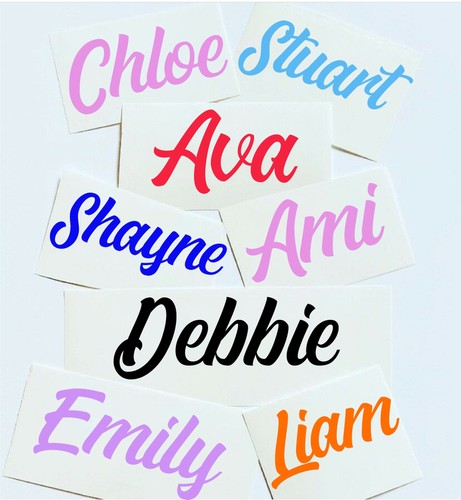 Personalised name decal - personalised,
