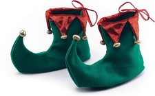 Elf Boots Shoes Green and Red