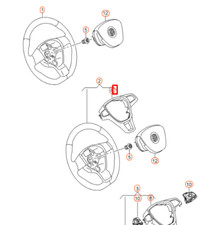 Volkswagen Golf MK7 Steering Wheel Chrome Trim GTD 5G0419685D3Q7