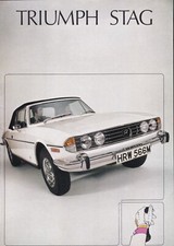 TRIUMPH STAG, REG No.HRW 566M, BROCHURE, T911/1073/ENG.