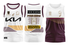 RUGBY MEN's 2026 NRL BRISBANE BRONCOS SHIRT/VEST S-5XL JERSEY 