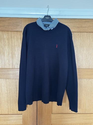 Next men navy mock - mock, shirt