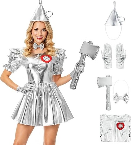 Tin costume women silver - tin,