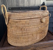 Vintage Oval Handwoven