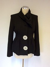 DESIGNER SARA BERMAN BLACK QUIRKY JACKET SIZE 8