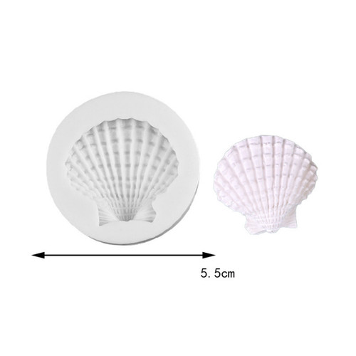 Seashell silicone fondant - seashell,