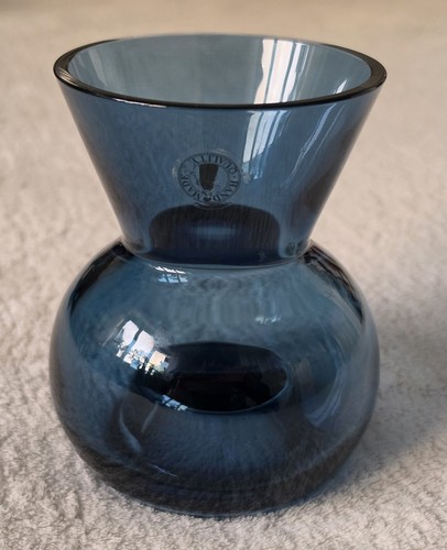 Ikea blue glass vase - blue,