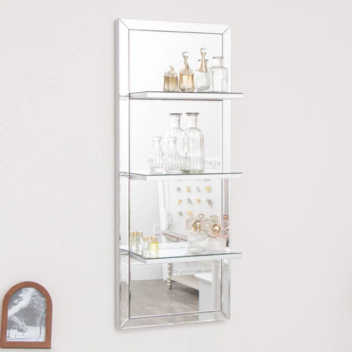 Mirrored wall mounted - wall, shelving