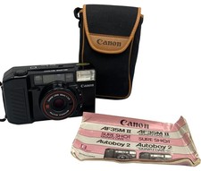Vintage Canon Sure Shot AF35M II 35mm Film Camera - Working