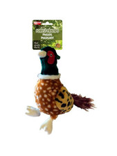 Forest Friends Phileas Pheasant Soft Squeaky Plush Dog Toy - Small / Large