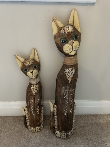 Pair vintage tall hand - tall,