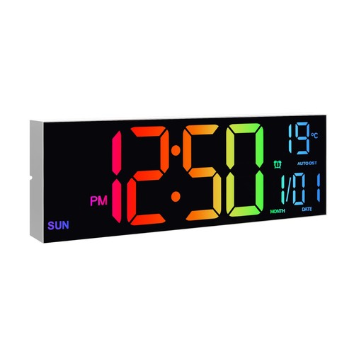 Large digital wall clock - large,