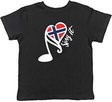 Norway Song Contest Kids T-Shirt Music Singing Childrens Boys Girls Gift