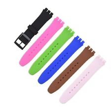 Sport Strap Silicone  for Swatch Jelly Skin Classic Watch Band 16mm 17 19  mm