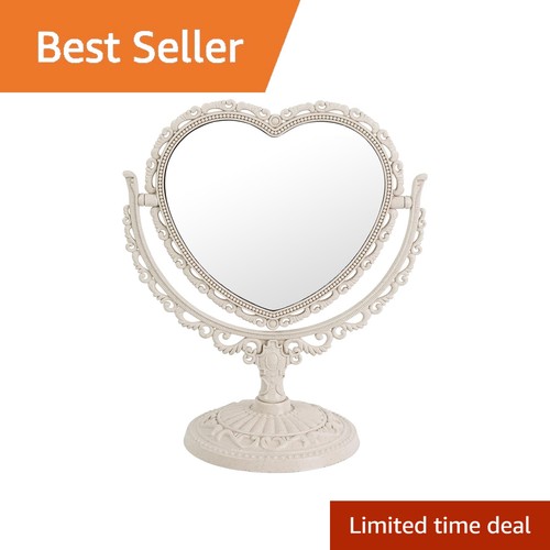 Dandxqauo beige heart desk - beige,