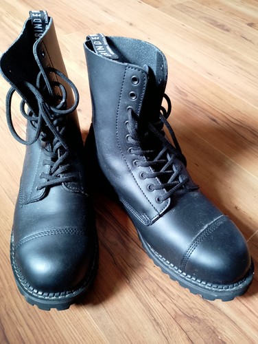 Grinders stag black leather - stag,