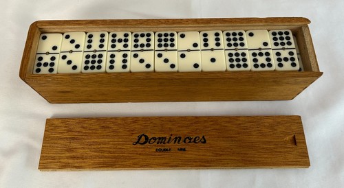 Vintage double nine dominoes - vintage,