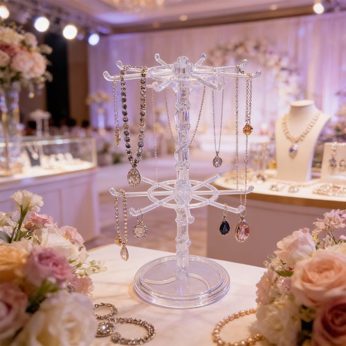 Clear acrylic tier jewelry - clear,